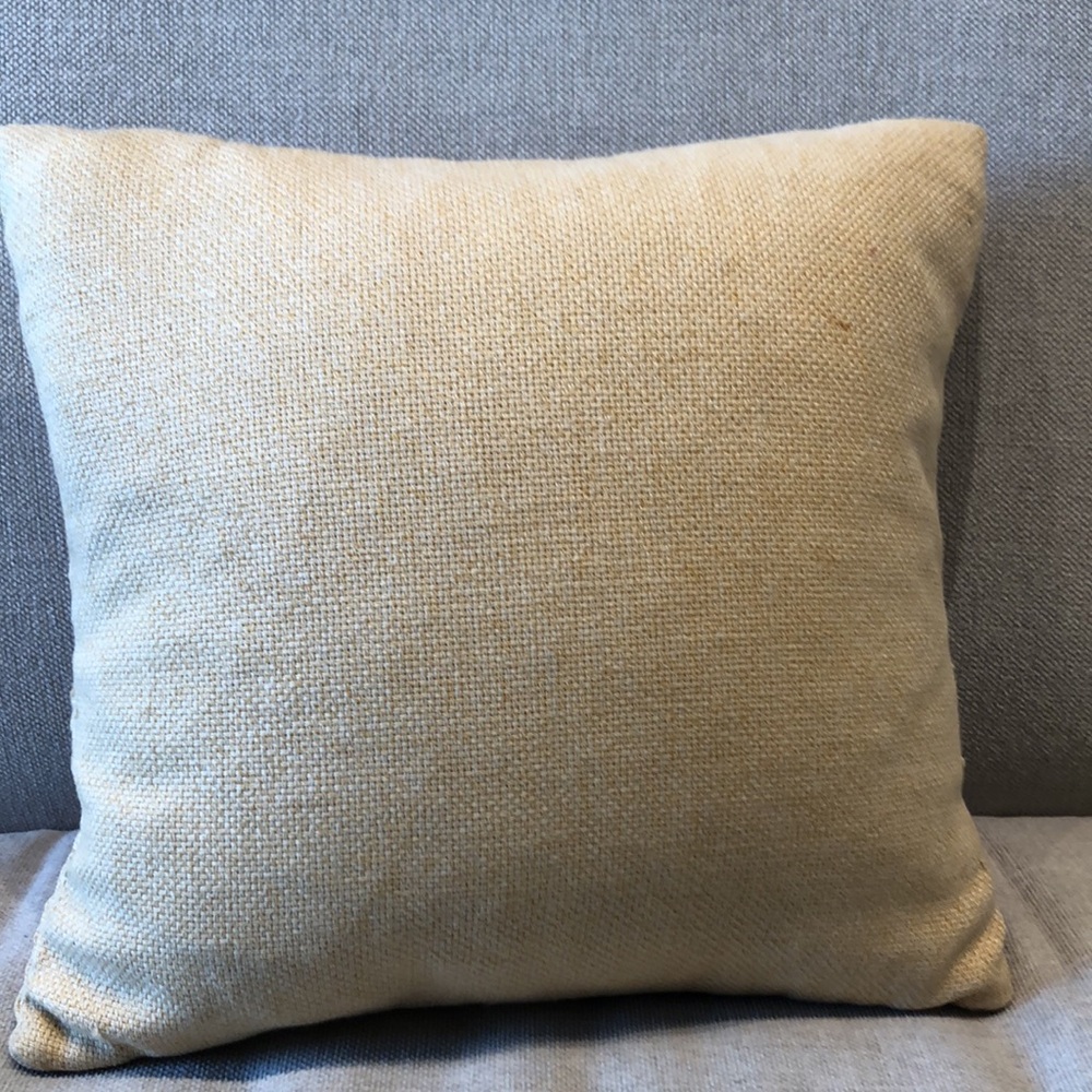 Vintage Red and Black Folk Art Style Square Petite Decorative Pillow - Picture 4 of 4